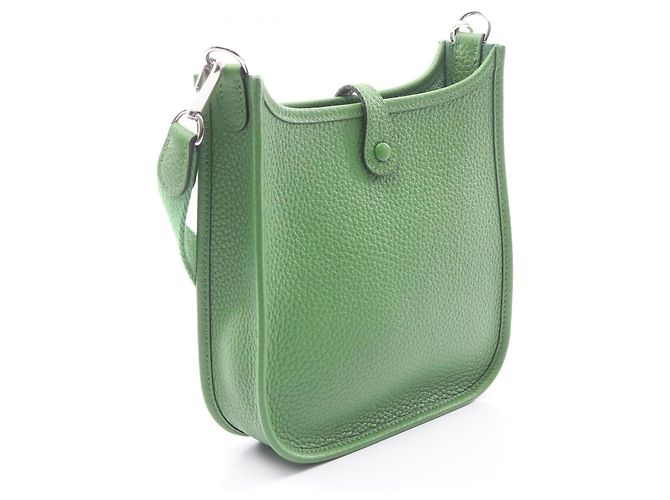 Hermès Borsa a tracolla Hermes Evelyne TPM Amazon Vert Yucca Verde Verde chiaro - vista 2