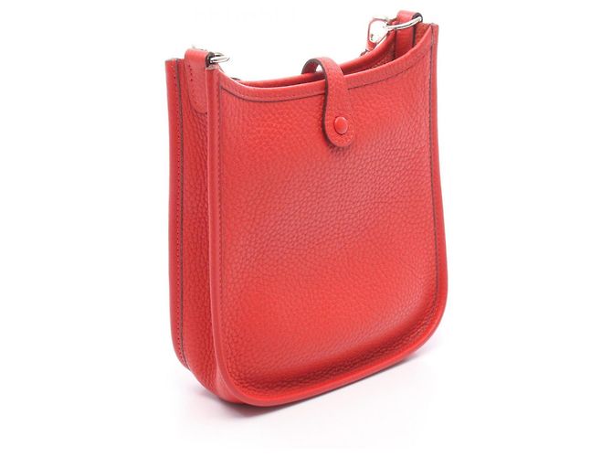Hermès Borsa a tracolla Hermes Evelyne TPM Rossa Rosso - vista 2
