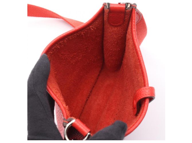 Hermès Borsa a tracolla Hermes Evelyne TPM Rossa Rosso - vista 3