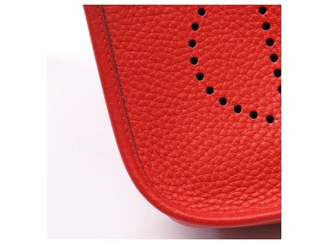 Hermès Borsa a tracolla Hermes Evelyne TPM Rossa Rosso - vista 6