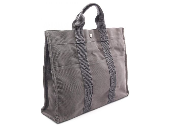 Hermès Borsa Tote Hermes Herline MM Marrone - vista 2