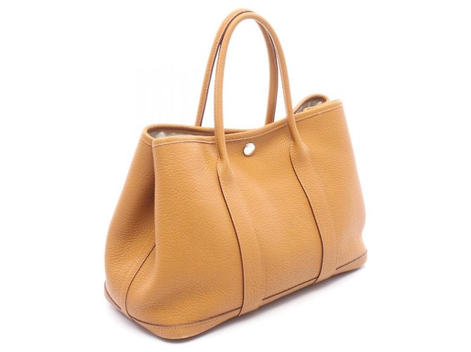 Hermès Borsa Tote Hermes Garden Party TPM Marrone - vista 2