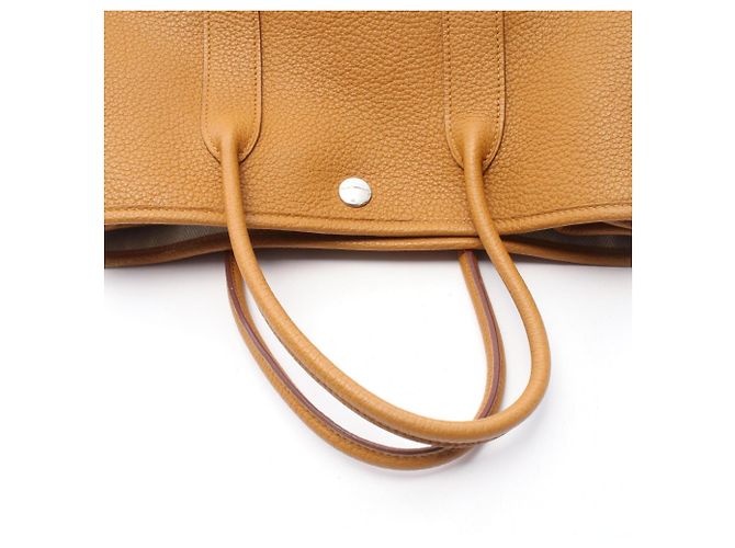 Hermès Borsa Tote Hermes Garden Party TPM Marrone - vista 8