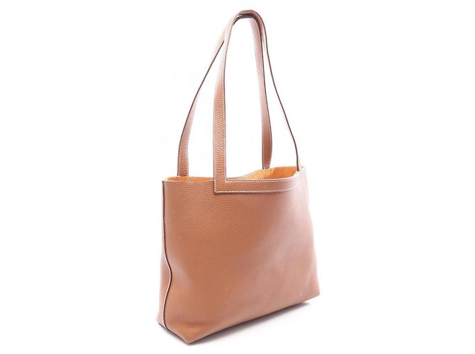 Hermès Sac cabas Hermes Cabasellier 31 Marron - vue 2