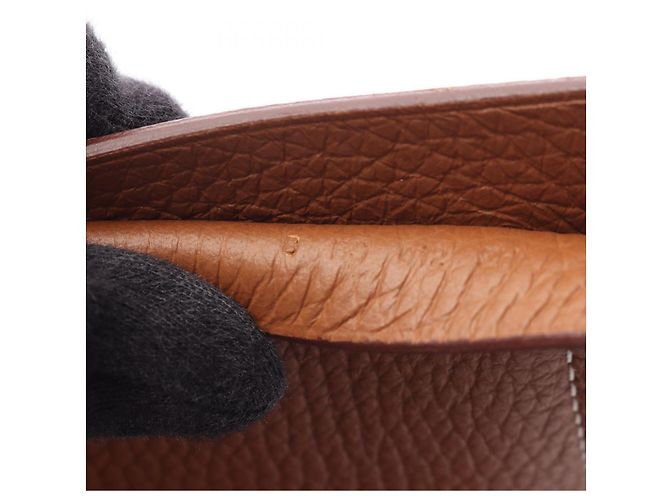 Hermès Sac cabas Hermes Cabasellier 31 Marron - vue 5