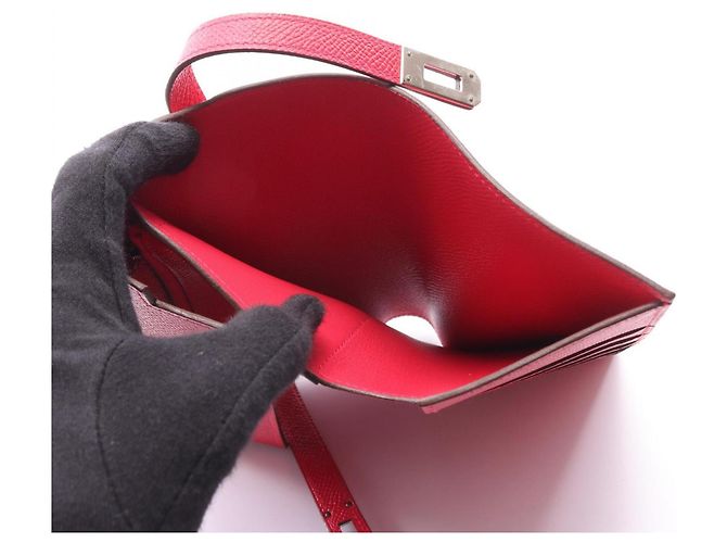 Hermès Hermes Kelly Wallet Medium Rose Extreme Pink - Ansicht 11