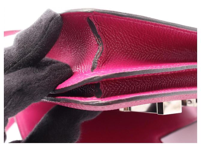 Hermès Hermes Constance 3 Mini Schultertasche Pink Lila - Ansicht 11