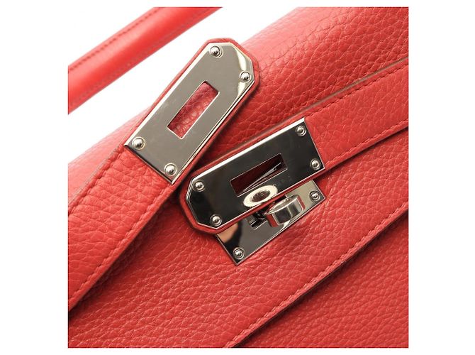 Hermès Borsa a Spalla Kelly Hermes Rosso - vista 12