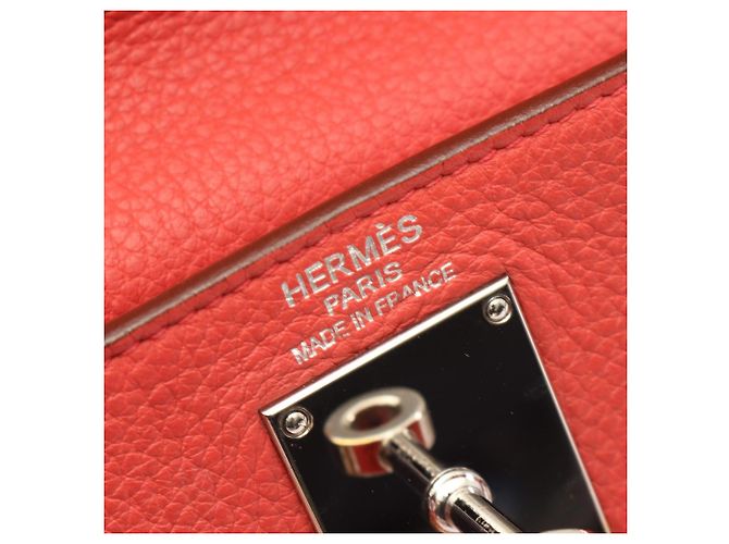 Hermès Borsa a Spalla Kelly Hermes Rosso - vista 4