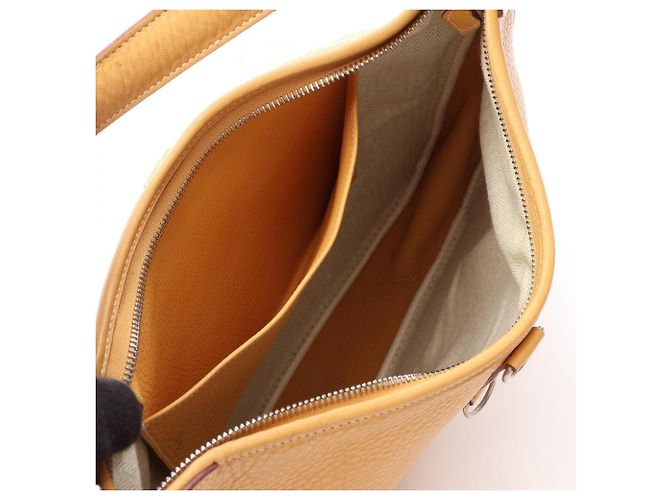 Hermès Borsa a Spalla Hermes Trim 35 Saffron Marrone D'oro - vista 3