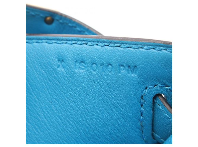 Hermès Pochette Kelly Mini Hermes Blu - vista 5