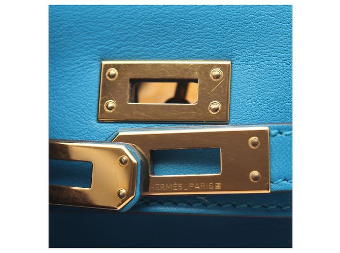 Hermès Pochette Kelly Mini Hermes Blu - vista 7