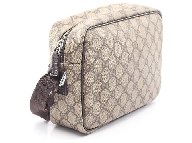 Borsa a Spalla Gucci GG Plus Marrone Beige - vista 2