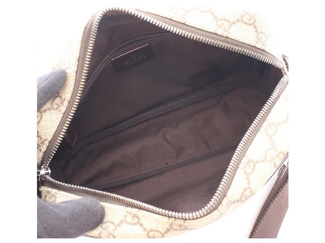 Borsa a Spalla Gucci GG Plus Marrone Beige - vista 3