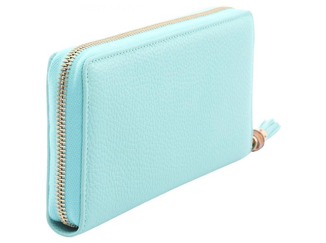 Bamboo Cartera larga redonda de bambú Gucci Azul - vista 2