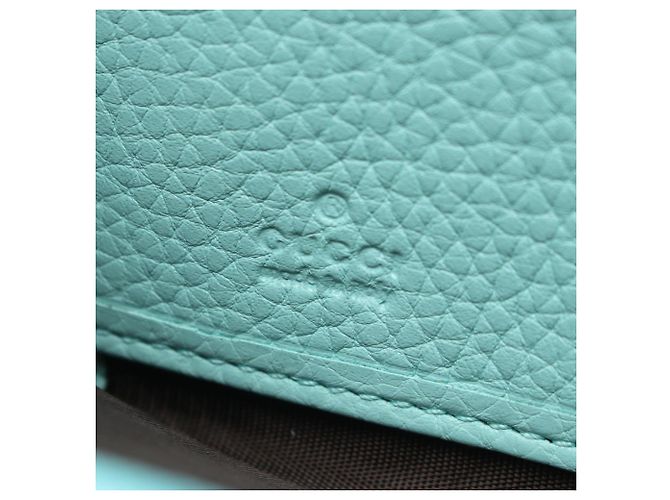 Bamboo Cartera larga redonda de bambú Gucci Azul - vista 4