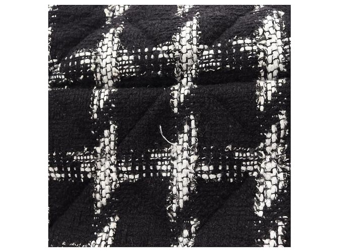 Borsa a mano/Borsa a tracolla Chanel 19 Dixneuf Matelassé Nero Bianco - vista 7