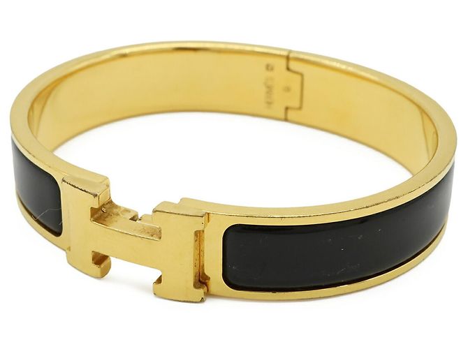 Hermès HERMES Click H PM Armband Schwarz Golden - Ansicht 2