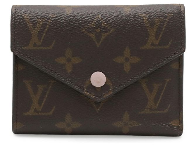 Louis Vuitton Monogram Portefeuille Victorine Tri-fold Wallet Pink Weiß Monogramm - Ansicht 2