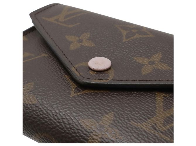 Louis Vuitton Monogram Portefeuille Victorine Tri-fold Wallet Pink Weiß Monogramm - Ansicht 5