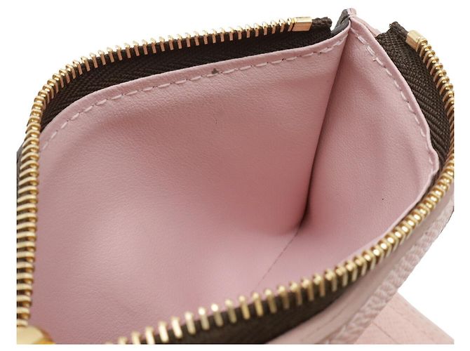 Louis Vuitton Monogram Portefeuille Victorine Tri-fold Wallet Pink Weiß Monogramm - Ansicht 8