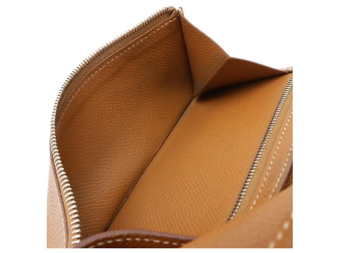 Hermès Hermes Bearn 2PLIS Dreifach-Langgeldbörse Braun Kamel - Ansicht 10