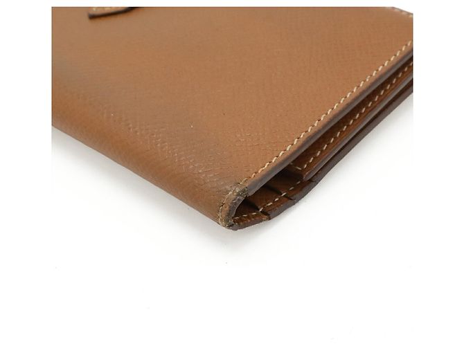 Hermès Hermes Bearn 2PLIS Dreifach-Langgeldbörse Braun Kamel - Ansicht 4