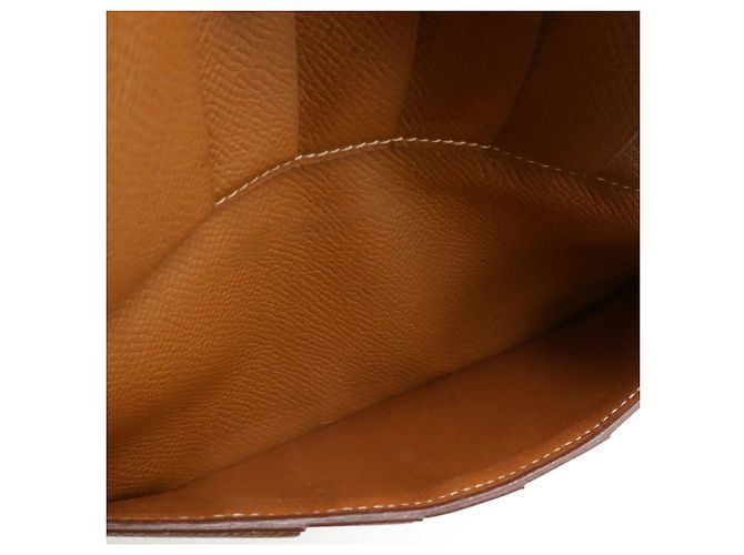 Hermès Hermes Bearn 2PLIS Dreifach-Langgeldbörse Braun Kamel - Ansicht 9