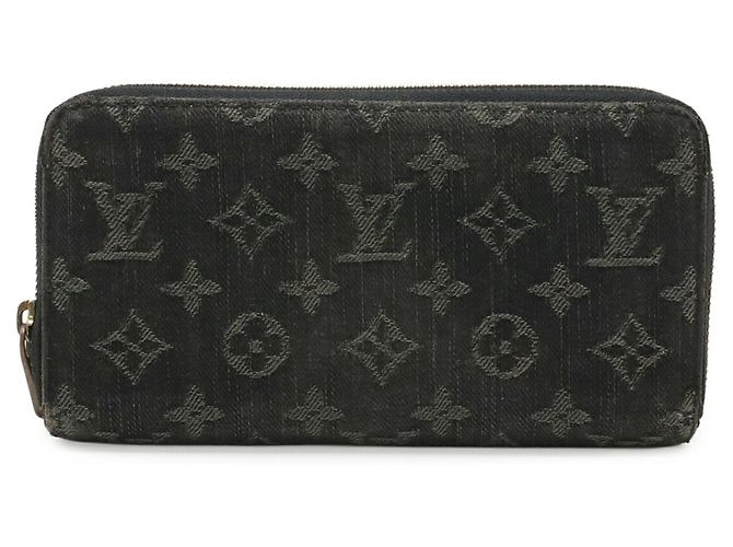 Louis Vuitton Monogram Denim Zippy Long Wallet Schwarz Monogramm - Ansicht 2