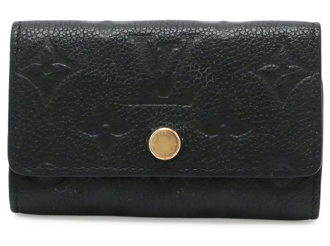 Louis Vuitton Monogram Empreinte 6-Schlüssel Etui Schwarz Weiß - Ansicht 2