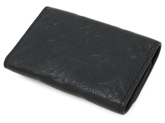 Louis Vuitton Monogram Empreinte 6-Schlüssel Etui Schwarz Weiß - Ansicht 3