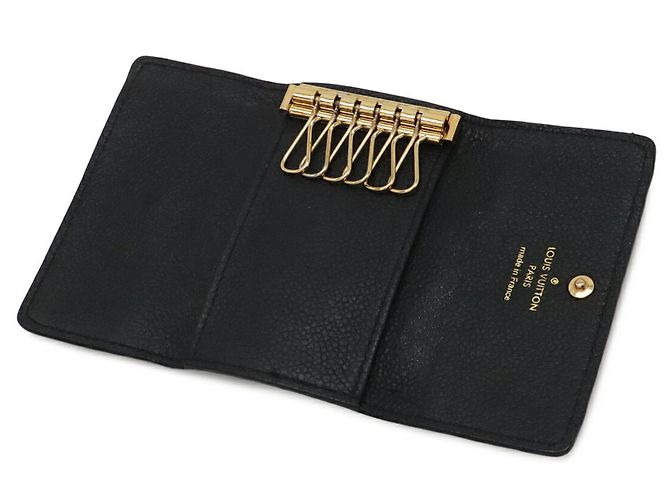 Louis Vuitton Monogram Empreinte 6-Schlüssel Etui Schwarz Weiß - Ansicht 6
