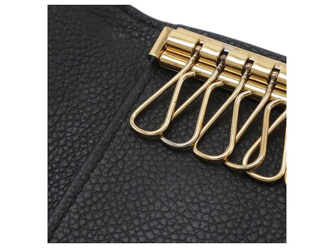 Louis Vuitton Monogram Empreinte 6-Schlüssel Etui Schwarz Weiß - Ansicht 8