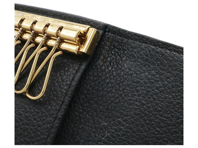 Louis Vuitton Monogram Empreinte 6-Schlüssel Etui Schwarz Weiß - Ansicht 9