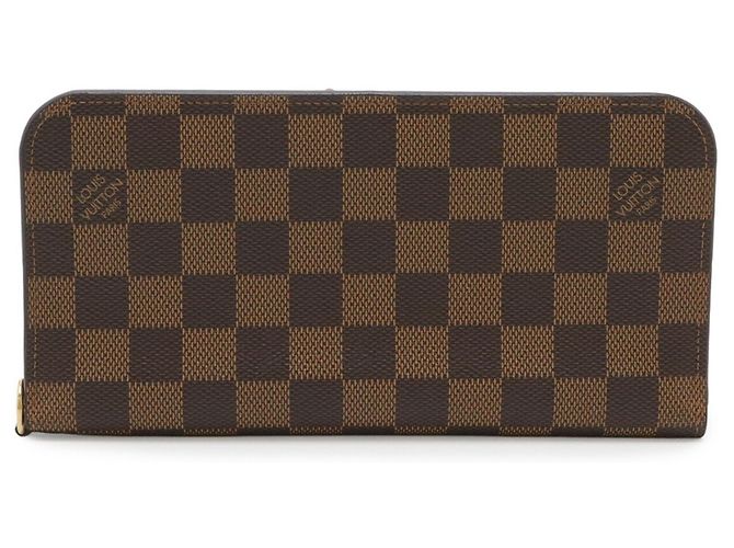 Louis Vuitton Damier Portefeuille Insolite Cartera Larga Plegable Castaño Damier ebene - vista 2