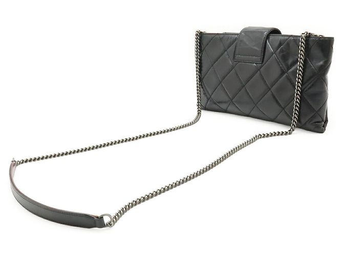 Borsa a tracolla Chanel Coco Pleats Mark Nero - vista 3