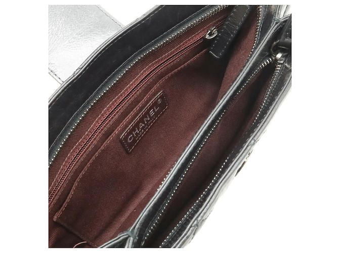 Borsa a tracolla Chanel Coco Pleats Mark Nero - vista 8