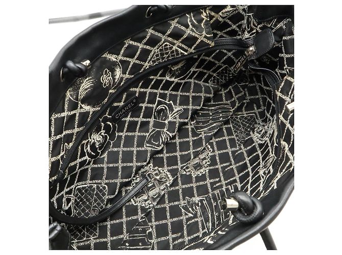 Chanel Essential Tote Bag Schwarz Weiß - Ansicht 7
