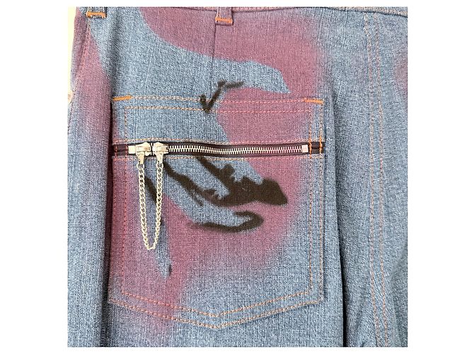 Chloé Blue Denim Jeans Blau - Ansicht 3