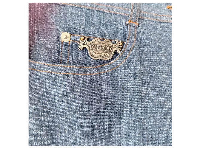 Chloé Blue Denim Jeans Blau - Ansicht 6