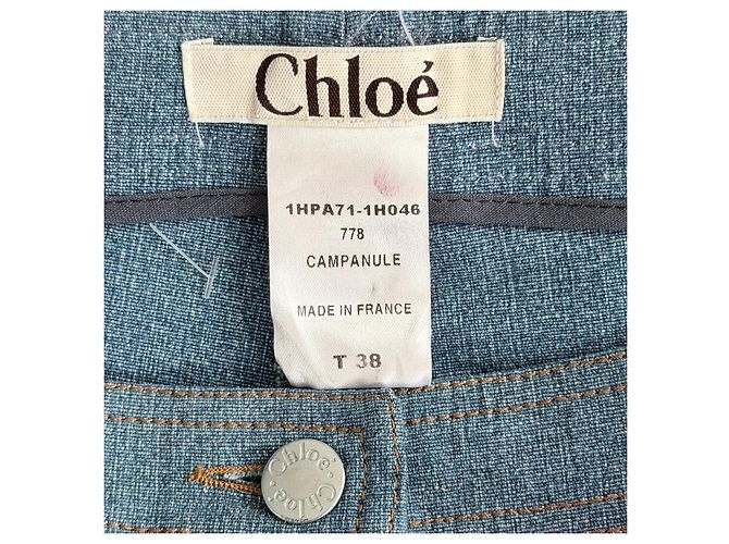 Chloé Blue Denim Jeans Blau - Ansicht 7