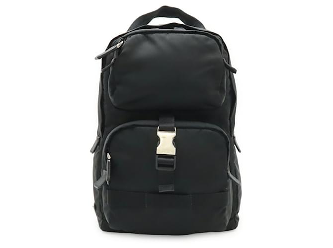 Borsa a tracolla in nylon e pelle Prada Nero - vista 2