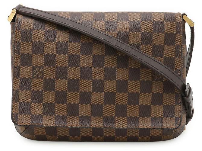 Borsa a tracolla Louis Vuitton Damier Musette Tango Marrone - vista 2