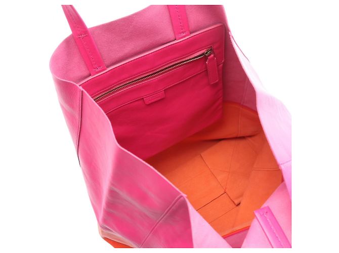 Cabas Céline Borsa Tote Orizzontale Celine Rosa Arancione - vista 3