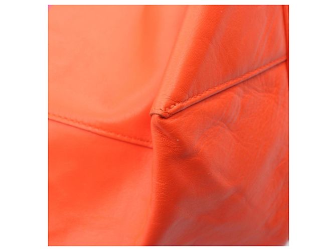 Cabas Céline Borsa Tote Orizzontale Celine Rosa Arancione - vista 6