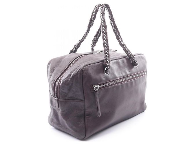 Borsa Chanel Luxury Line Marrone - vista 2