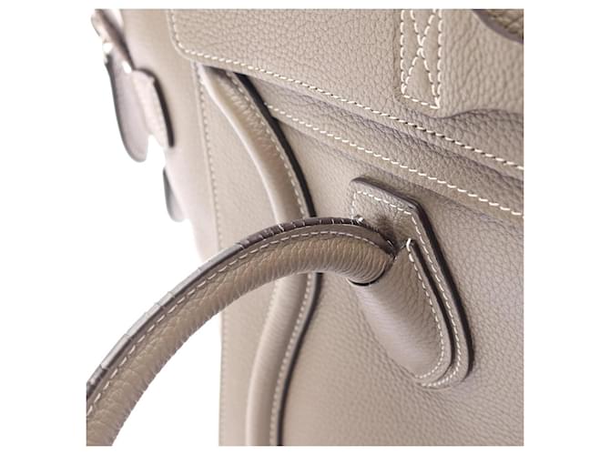 Céline Borsa Celine Luggage Micro Shopper Beige - vista 12