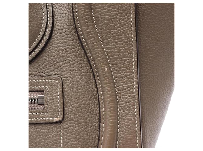 Céline Borsa Celine Luggage Micro Shopper Beige - vista 14