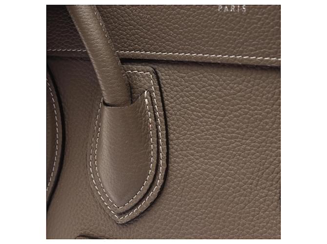 Céline Borsa Celine Luggage Micro Shopper Beige - vista 15