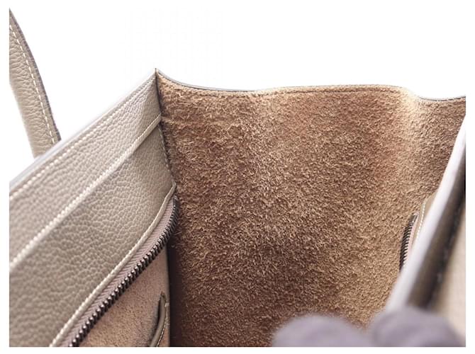 Céline Borsa Celine Luggage Micro Shopper Beige - vista 5